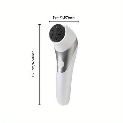 Desmastrillador eléctrico de pies con doble cabeza, cargable por USB, ideal para esmaltes gruesos y cuidado de la piel seca, fácil de usar con cabezas reemplazables, regalo perfecto para 10 días festivos, herramienta de cuidado de pies | Cuidado de pies