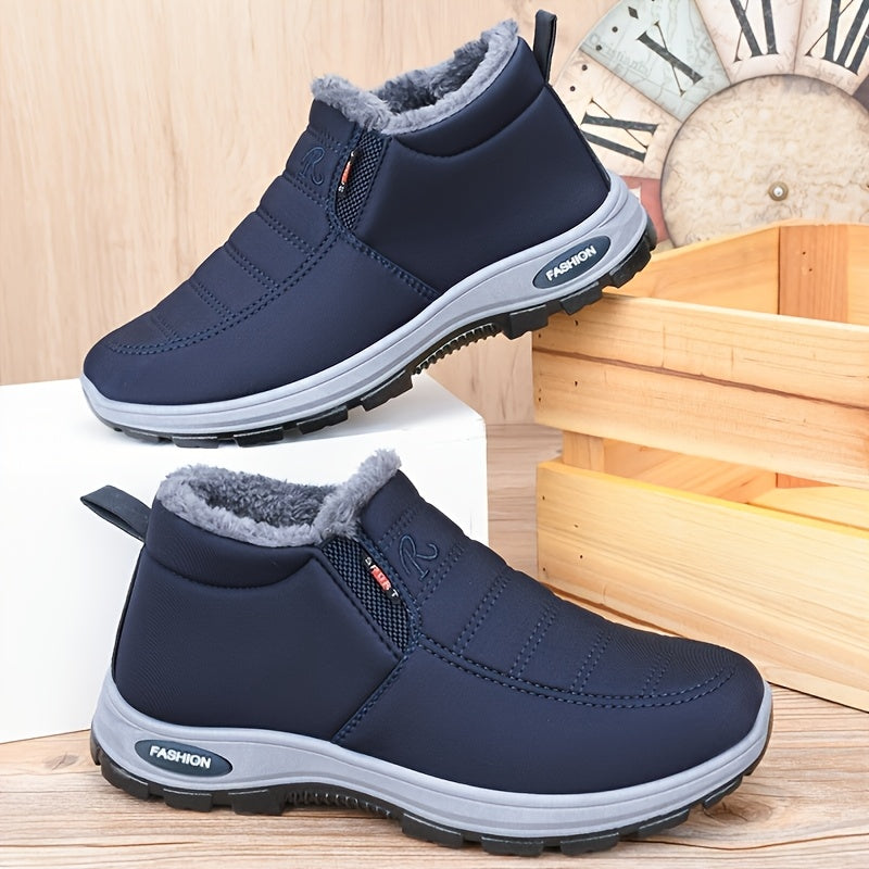 Botas de Invierno Ultra Abrigadas Unisex - Botas de Nieve con Suela Gruesa, Aislamiento para Clima Ártico, Tecnología Térmica Lock y Forro de Alta Densidad, Diseño Minimalista en Color Sólido para Senderismo al Aire Libre