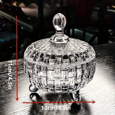 Tarro de Azúcar Elegante con Tapa de Bambú y Vidrio - Almacenamiento Transparente para Dulces, Aperitivos y Té - Solo Lavado a Mano, Organizador de Cocina Reutilizable