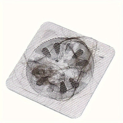 10pcs Pegatinas Autoadhesivas para Recoger Cabello para Ducha, Fregadero de Cocina y Desagües de Baño - Anti-Obstrucción, Cubiertas de Desagüe de Suelo a Prueba de Insectos, Plástico, No Necesita Electricidad, Accesorios de Ducha