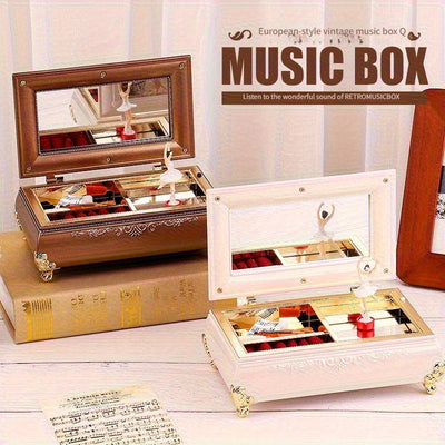 Adorno de Escritorio Caja Musical Creativa - Regalo para Estudiantes, Parejas y Graduacións, Presente de Vuelta al Colegio: Chica Bailarina