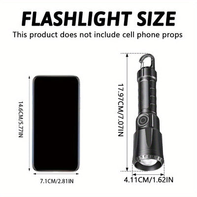 1pc Lámpara de Curado para Esmalte - 395nm con Luz Negra, Recargable USB, Mini Tamaño, Antorcha de Detección, con Gancho