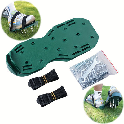 Zapatos Antideslizantes con Púa de Acero de 42mm | Correas Ajustables de Zinc + Base Duradera de PP | Herramienta para Nivelación en Jardín y Epoxi [Diseño Resistente]