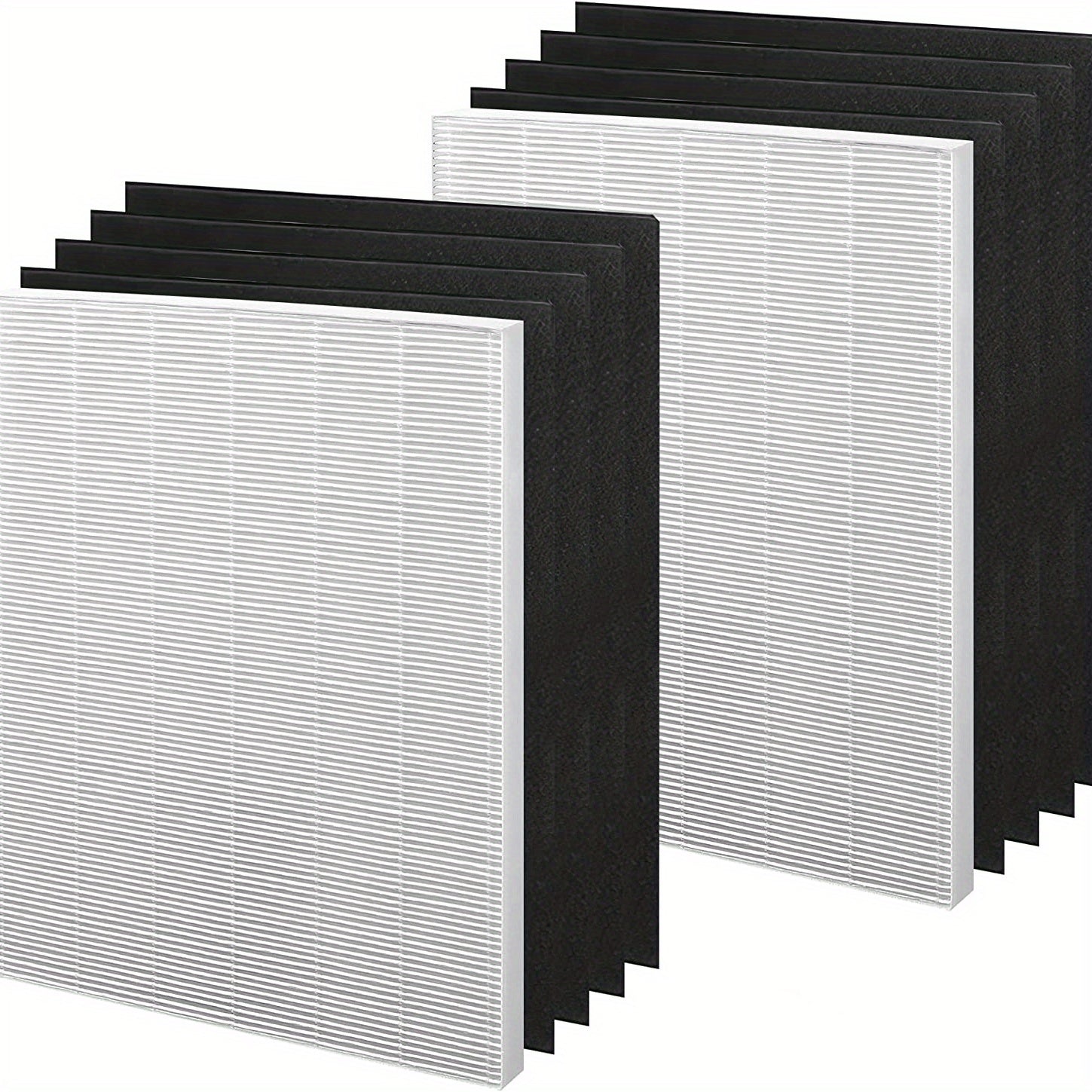 Juego de filtros de repuesto Winix PlasmaWave, 1 filtro HEPA verdadero + 4 prefiltros de carbón, compatible con purificadores de aire C535, 5300-2, 6300-2, P300, 9000, 5000, 5000B, material duradero de plástico y papel