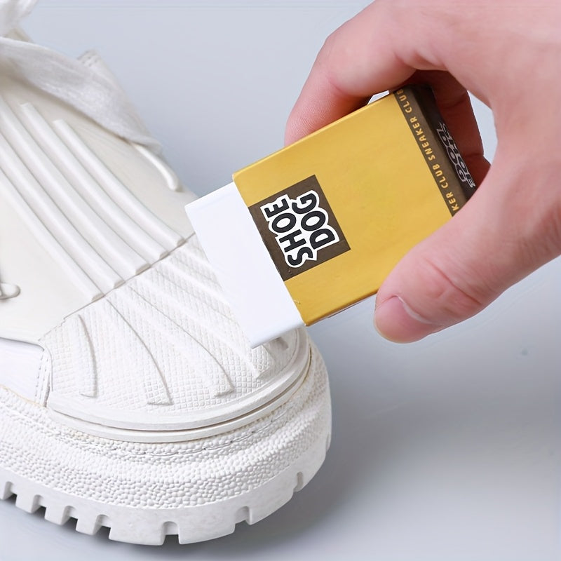 1pc Borrador de Limpieza de Zapatos TPE - Removedor de Manchas Efectivo, Desodorante y Purificador de Brillo para Zapatillas y Botas - Fácil de Usar, Portátil y Duradero, Limpiador Portátil | Mantenimiento de Zapatos | Fórmula Efectiva, Limpiador de Zapa