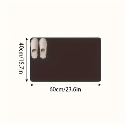 Alfombra de baño antideslizante de espuma con memoria, 1 pieza - Secado rápido, lavable a máquina, con agarre texturizado para el hogar y el baño - Azul claro, diseño cómodo y duradero, respaldo de PVC antideslizante, alfombra para baño