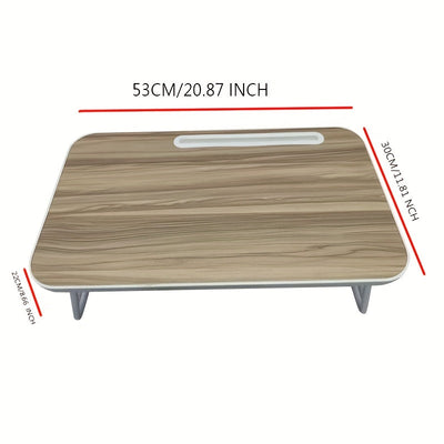 Escritorio plegable para portátil, Robusto y resistente mesa portátil para portátil, Escritorio portátil multifuncional con soporte para taza para hogar, oficina, estudio y lectura