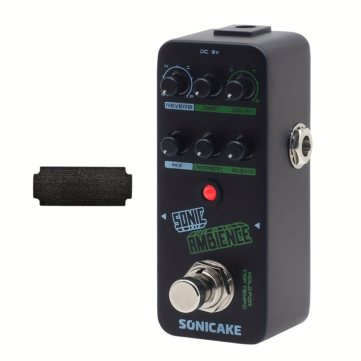Pedal SONICAKE de Retardo y Reverb - Pedal de Efectos para Guitarra/Bajo con Temporizador Táctil, 4 Modos de Retardo y 4 Modos de Reverb, Diseño Vintage en , Construcción Robusta, para Guitarra Eléctrica, Bajo, Grabación en Estudio y Presentaciones en Vi