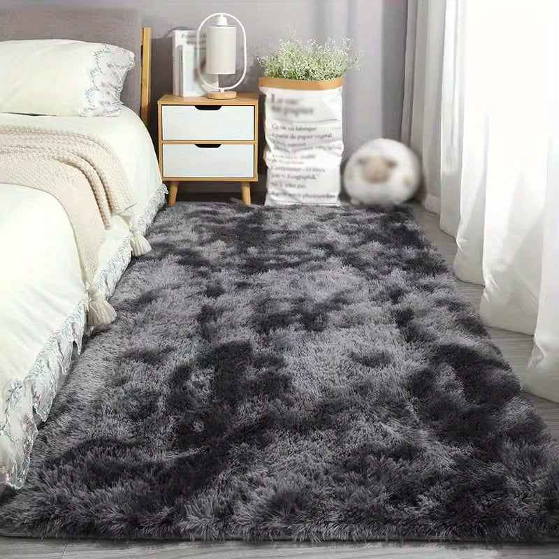 Alfombra de peluche de lujo, diseño rectangular, ultra suave de poliéster, decoración para dormitorio y sala, regalo perfecto para el hogar, oficina y más, decoración y accesorios para dormitorio