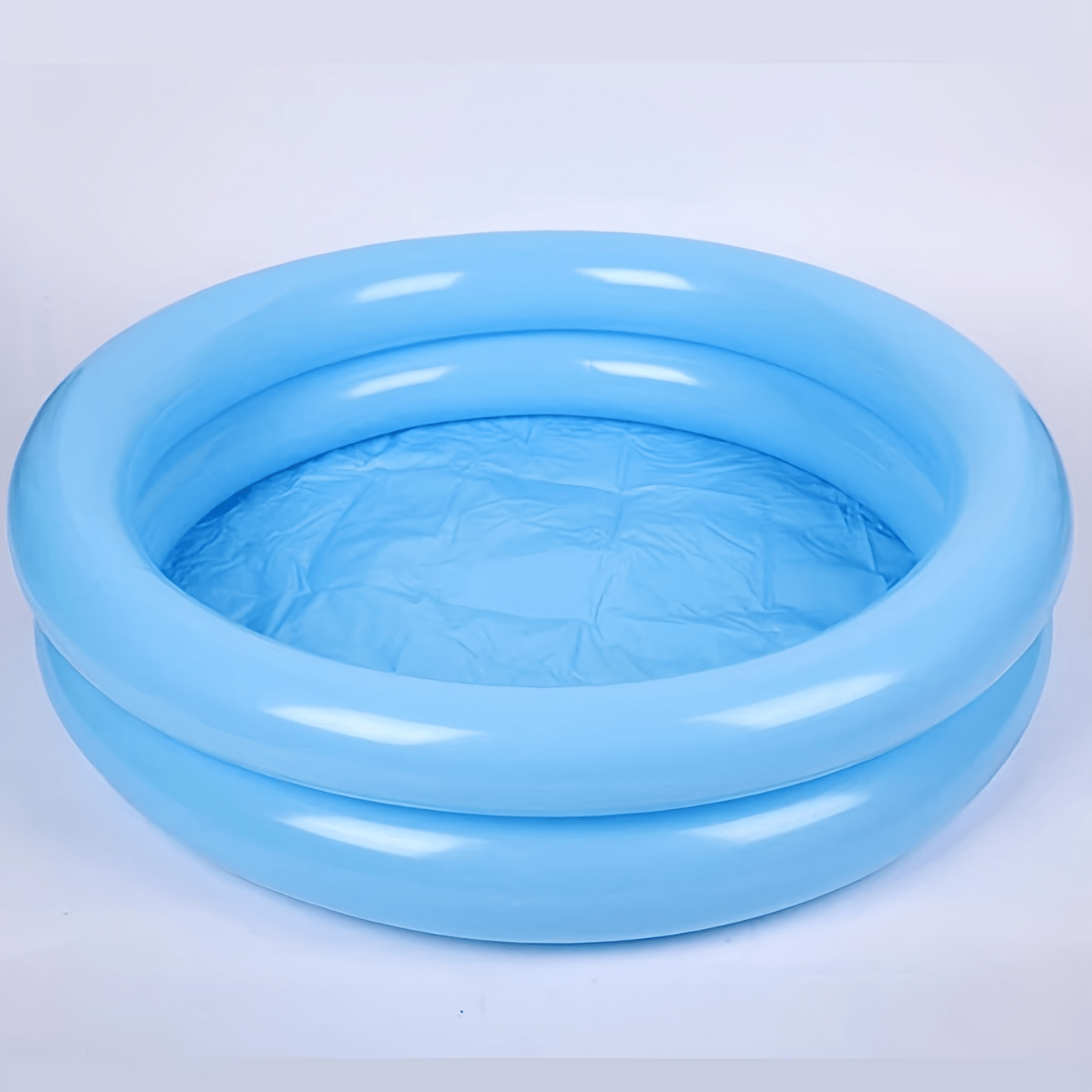 Popular Choice Bañera Inflable para Pies Azul - Duradera y Portátil, Ideal para Escaleras de Piscina, Uso Familiar al Aire Libre y Relajación, Diseño Minimalista, Sin Necesidad de Electricidad