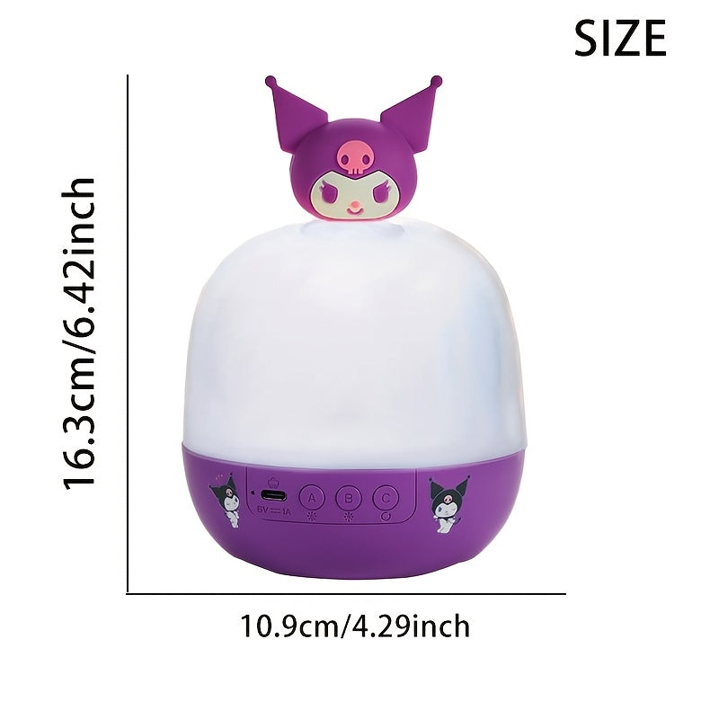 Proyector de Luz Nocturna Giratorio 360° de Sanrio Kuromi & Cinnamoroll - Luces LED Ajustables de 3 Colores, 12 Patrones de Diapositivas, Alimentado por USB, Regalo de Navidad, Luz Decorativa para Habitación, Proyector de Cielo Estrellado Luz Decorativa