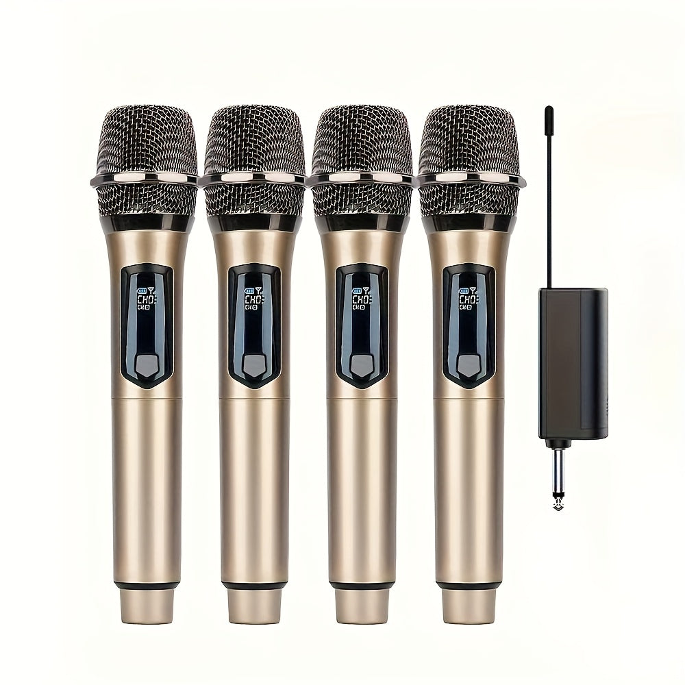 Micrófono inalámbrico para casa y exterior de KTV portátil para actuaciones de canto, sistema de micrófonos de mano, LMGBM