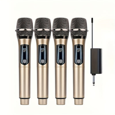 Micrófono inalámbrico para casa y exterior de KTV portátil para actuaciones de canto, sistema de micrófonos de mano, LMGBM