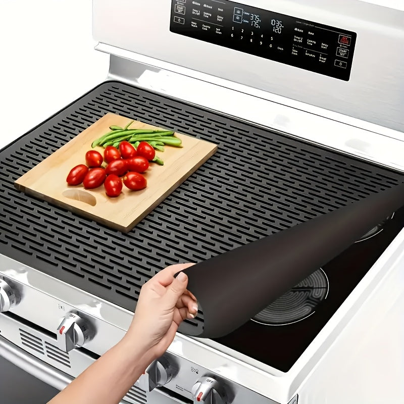 Cubierta de Silicona para Cocina - Resistente al Calor, Alfombrilla Protectora Antideslizante para Cocinas de Vitrocerámica y Eléctricas, Uso en Casa/Patio/RV, Accesorios de Cocina para Secar Platos