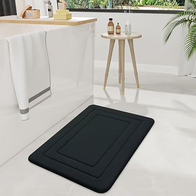 Alfombra de baño gruesa, súper suave y absorbente, antideslizante de felpa coral, accesorios para baño, decoración de habitación, suministros para decoración del hogar, evita pisos mojados y resbalones