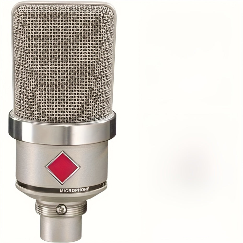 Micrófono de condensador de placa grande de 48V 102, adecuado para estudio, estudio de grabación profesional, estudio de canto con cable, micrófono de metal, micrófono para podcasting