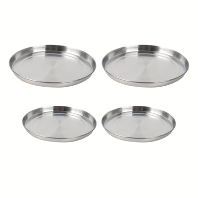 Cuatro juegos de cubiertas protectoras de acero inoxidable para estufas (2 piezas cada una para tamaños grandes y pequeños)