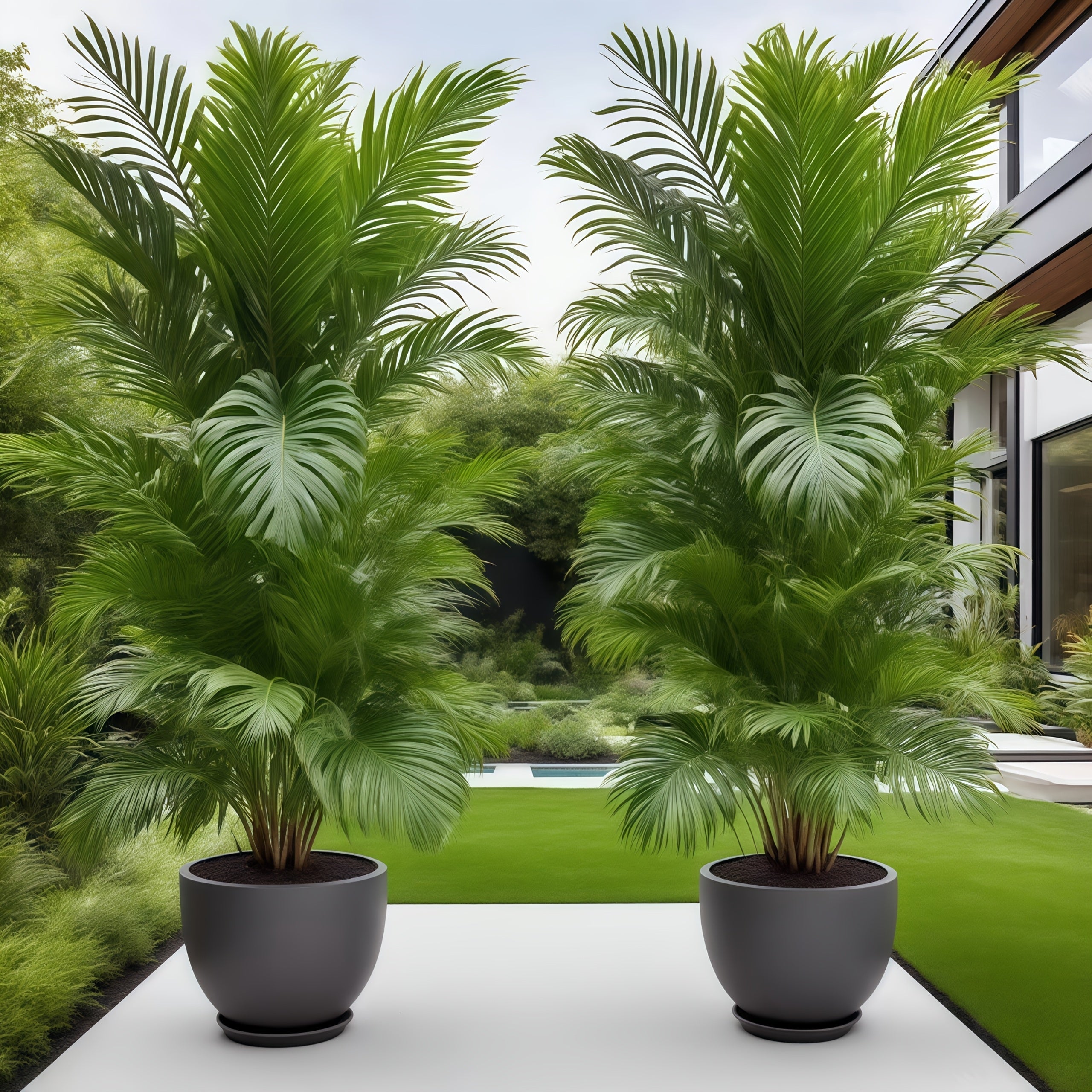 Conjunto de Plantas Artificiales Minimalistas de Alta Gama con Textura Realista en Hojas | Frescura Duradera Sin Mantenimiento | Decoración Elegante Inspirada para Salones, Hoteles y Clubes | Planta Perenne Todo el Año para Interior/Exterior | Calidad Pr
