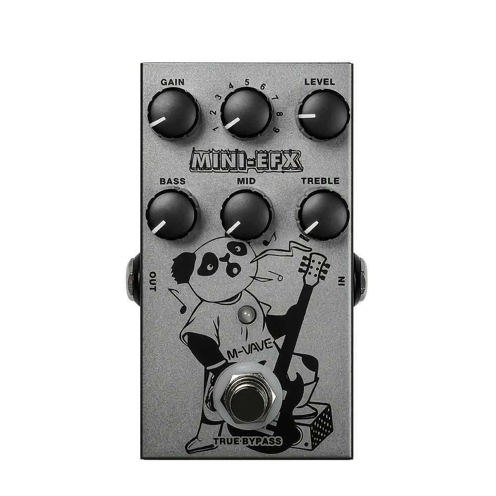 Pedal de Efectos M-VAVE MINI-EFX 9 en 1 con True Bypass, Control Remoto y Alimentación USB - 9 Opciones de Sonido, Pedal Digital Compacto para Guitarras Eléctricas, Bajo, Estilos Musicales Variados, Diseño Artístico Único, Construcción Metálica Duradera