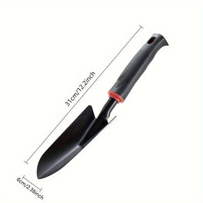 Herramientas de Jardinería Pala Exterior, Pala Pequeña para Plantar Flores, Rastrillo de Cinco Dientes, Rastrillo de Doble Cabeza, Juego de Herramientas para Plantar Verduras