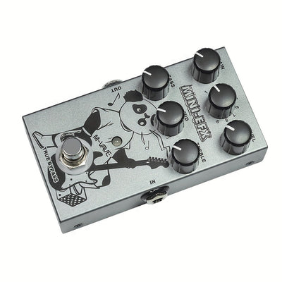 Pedal de Efectos Digitales para Guitarra Eléctrica 9 en 1, MINI-EFX Unidad Única con 9 Preestablecidos: Drive, Overdrive, Distortion, Metal y Soporte USB para Grabación en Computadora, Equipo Musical, Acabado Metálico Elegante, Efectos de Alta Calidad