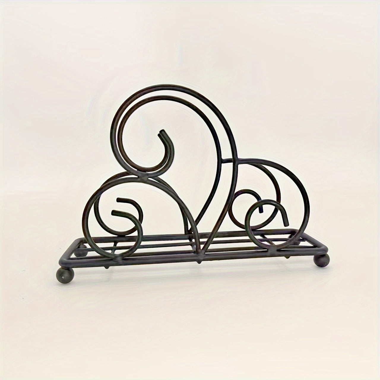 1pc Dispensador de pañuelos: Portarrollos de servilletas con diseño hueco, soporte de servilletas de metal con forma de árbol de dibujos animados para encimera de cocina, mesa de comedor, decoración de mesa, decoración del hogar - Patrón: Sólido, Materia