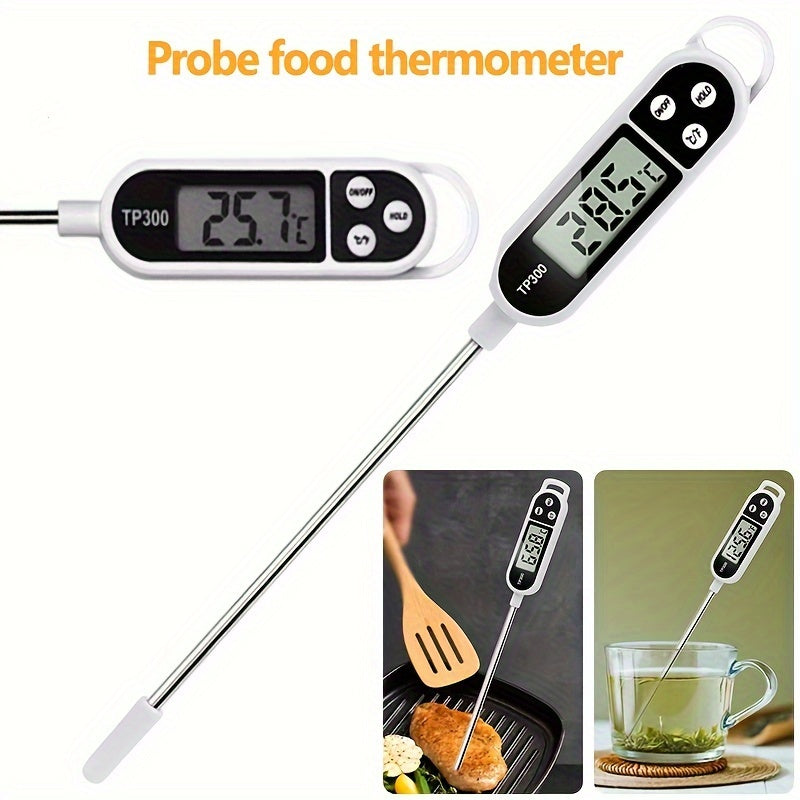Termómetro Digital De Cocina De 1 Pieza: Obtenga Comidas Perfectamente Cocinadas, Adecuado Para Cocinar Al Aire Libre Y En Casa
