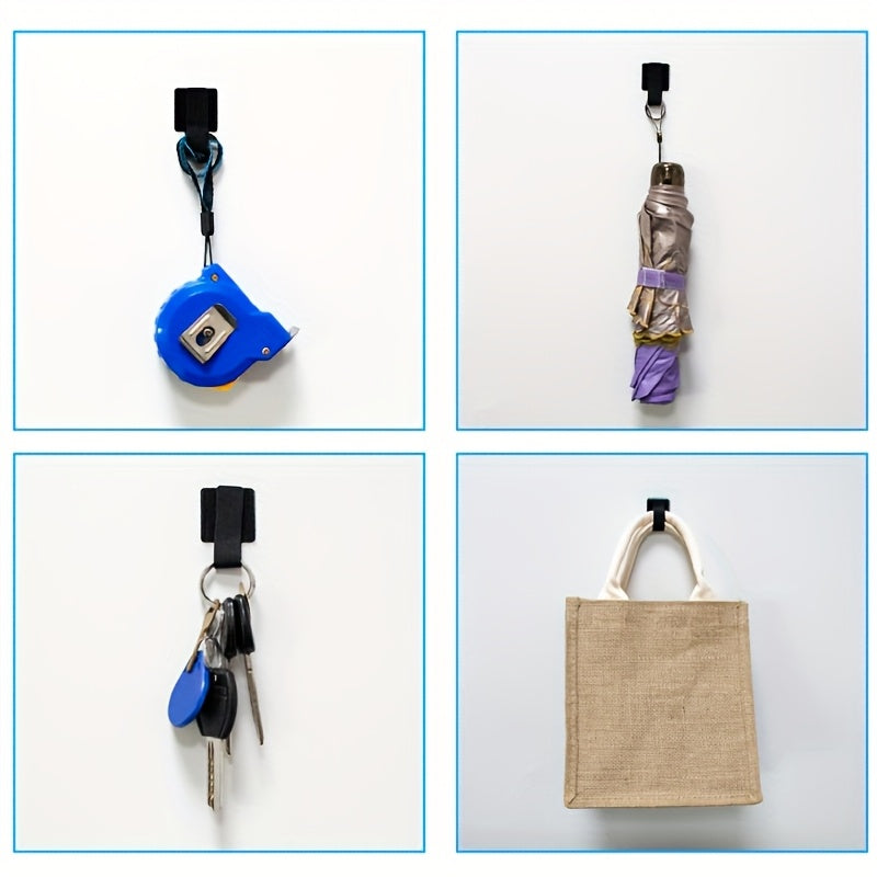 20 piezas de clips organizadores de cables de nailon, con adhesivo en blanco y negro, para escritorio, TV, electrónicos del hogar y suministros de oficina, soportes para cables, cargadores y accesorios, ahorradores de espacio
