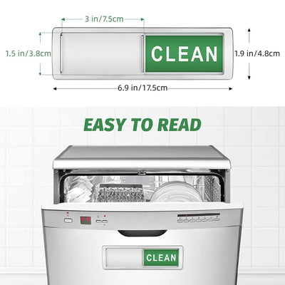 Imanes "Dirty" y "Clean para Lavavajillas (El Obturador Solo Cambia Cuando Lo Empujas) ¡Ideal para el hogar!