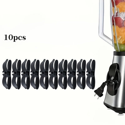 10pcs Organizador de Cables de Plástico para Electrodomésticos de Cocina, Soporte de Gestión de Cables para Freidora de Aire y Máquina de Café, Enrollador de Cables que Ahorra Espacio, No Requiere Batería, Organizadores y Almacenamiento de Cocina