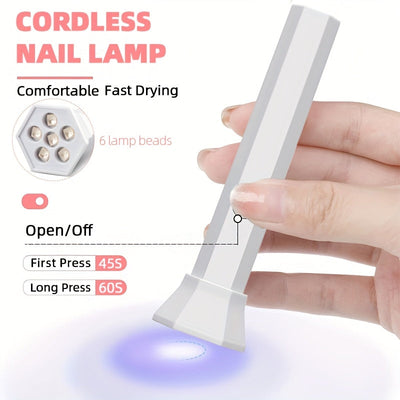 Linterna Portátil Profesional para Uñas de Gel, Luz Mini para Secado Rápido de Esmalte en Casa y DIY