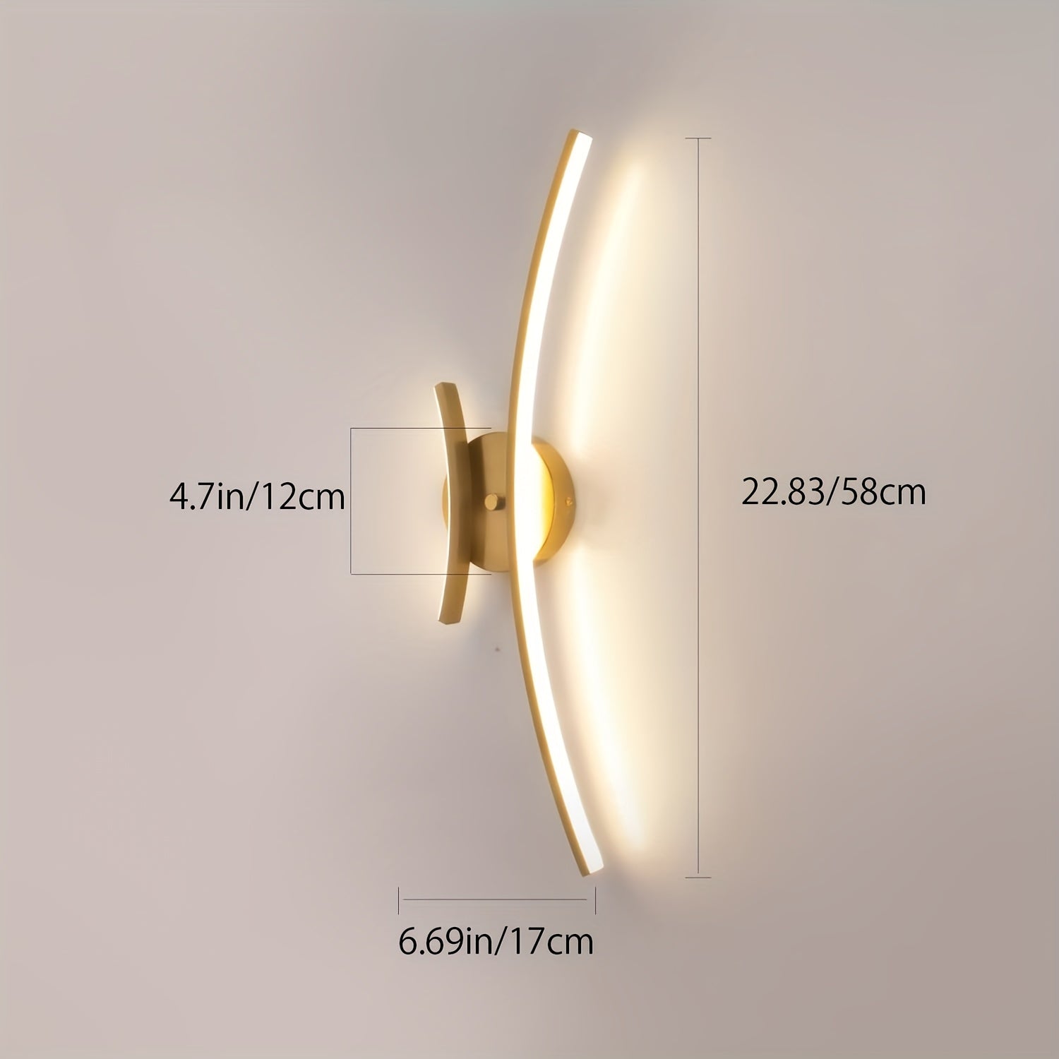 1 pieza de luz LED para pared, adecuada para decorar pasillos, baños, salones, tocadores, dormitorios, cafés y hoteles. Funciona con alimentación eléctrica cableada de 85V-265V, incluye accesorios de instalación