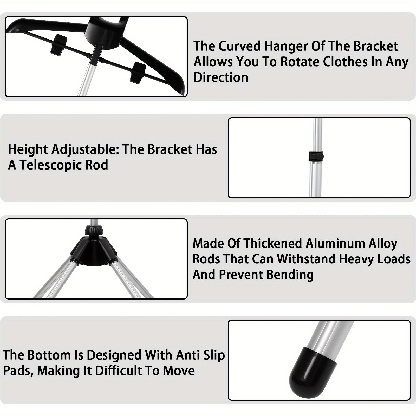 Soporte plegable para plancha de vapor, perchero telescópico ajustable en altura, organizador de ropa para dormitorio, 1 unidad