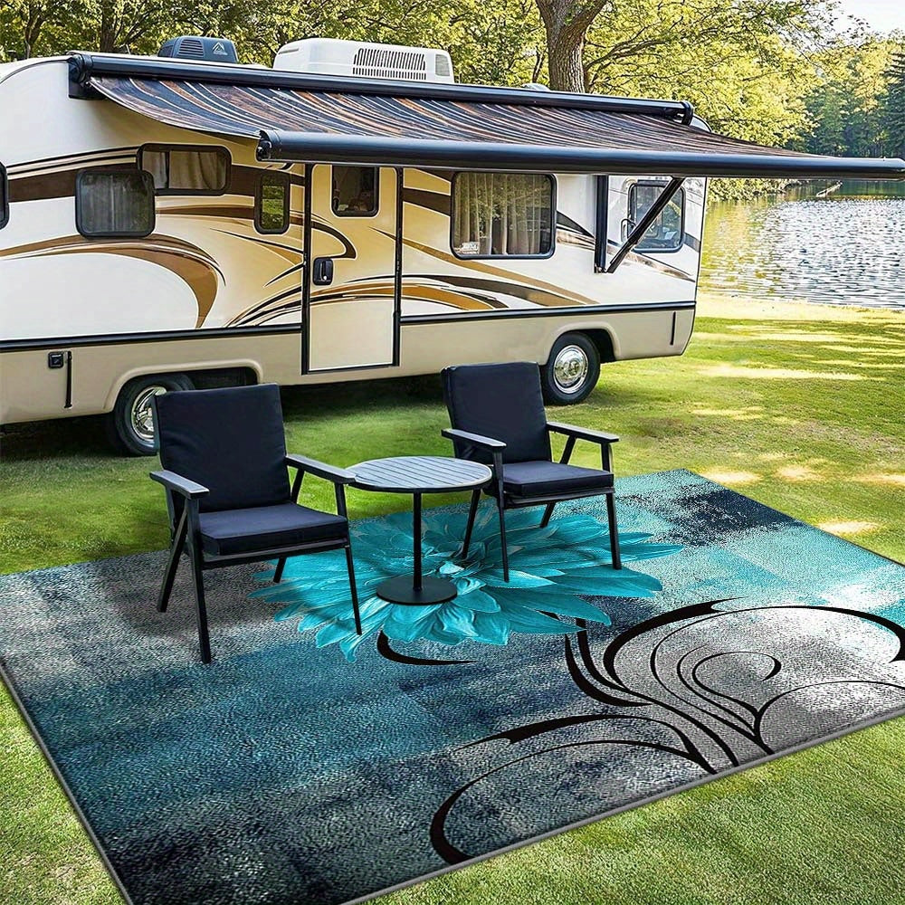 Alfombra de Terciopelo/852gsm Poliéster con Patrón Nórdico Geométrico - Alfombra Baja y Gruesa Estilo Francés Moderno a Cuadros Oscuros, Duradera y Lavable a Máquina, Ideal para Exteriores y Jardín - Varios Tamaños Disponibles