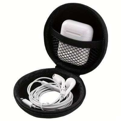 1pc Funda Suave Duradera para Kalimba y Piano de Pulgar - Bolsa de Almacenamiento Portátil de Material PP Negro con Cremallera para Auriculares Inalámbricos, Auriculares y Accesorios, Ideal para Músicos