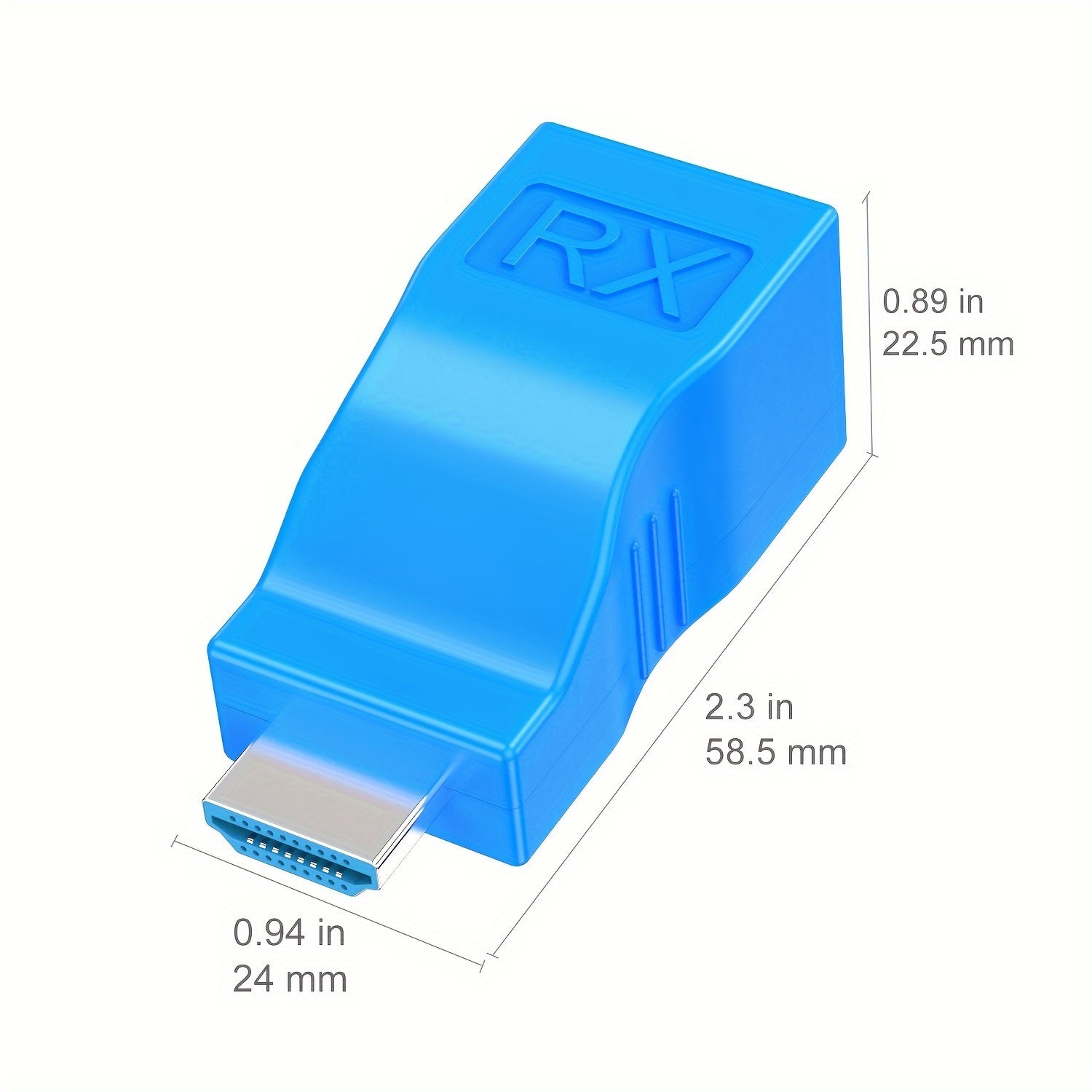 HDTV to RJ45 Ethernet Network Converter Extender Adapter, HDTV Over Cat6/Cat7/Cat8 Cable, Support Audio Video 1080P up to 29.87meter for HDTV, Computer, Set-Top Box, PS3/PS4, Projector, Monitor - USB Powered, Operating Voltage ≤36V