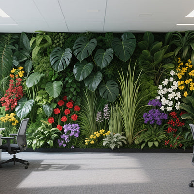 Elegante panel de pared de planta verde artificial con diseño de valla de madera - 20" x 16" Pantalla de privacidad para interiores y exteriores, plantas artificiales sin mantenimiento para el hogar, oficina, bodas, Navidad, Día de la Madre y decoración