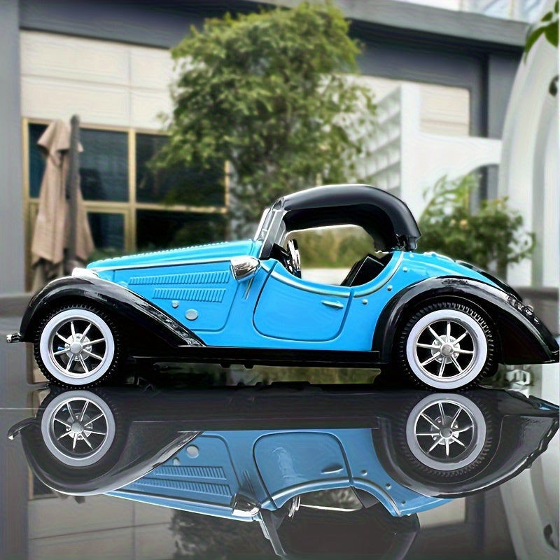 Regalo perfecto para 11 festivales, modelo de coche vintage de escala 1:32, aleación de aluminio duradera, ideal como regalo y decoración de escritorio, adorno de coche, decoración del hogar - Disponible en 3 colores.