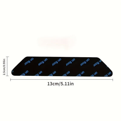 12 piezas de cojines antideslizantes negros - Cojines de goma duraderos, lavables y reutilizables para asegurar alfombras en pisos de madera, ideales para sala de estar y dormitorio, cojines de alfombras para pisos.