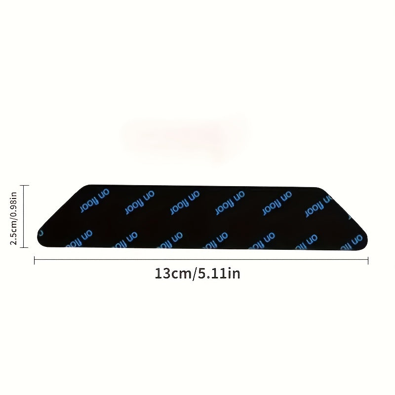 12 piezas de cojines antideslizantes negros - Cojines de goma duraderos, lavables y reutilizables para asegurar alfombras en pisos de madera, ideales para sala de estar y dormitorio, cojines de alfombras para pisos.