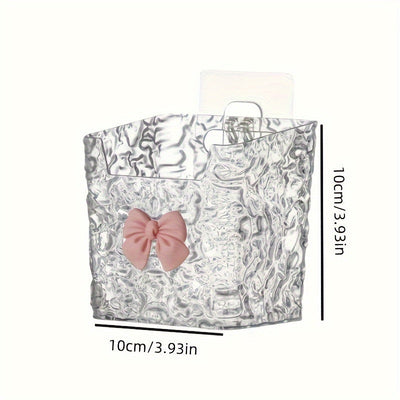 Organizador de Pared de Plástico Transparente para Brochas de Maquillaje y Herramientas para el Cabello - No Necesita Energía, Perfecto para Almacenamiento en el Baño