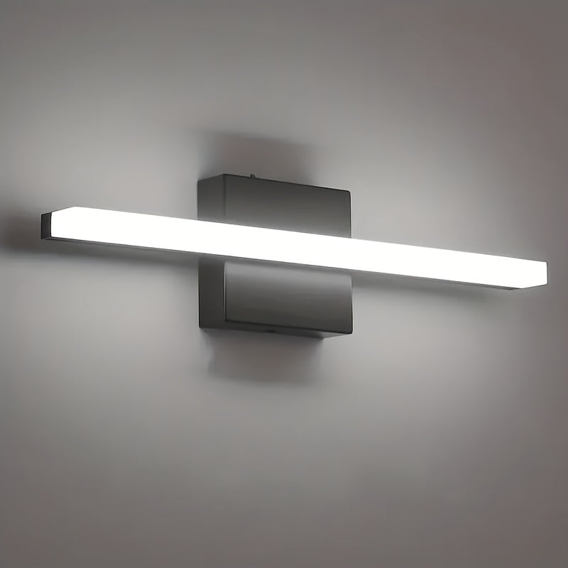 Luza de Tocador LED HIMGOR de 40.64cm - Negra, Aplique de Pared Cambiante de 3 Colores para Espejo de Maquillaje de Baño, Montaje Semi-Encastrado, Accesorios de Tocador