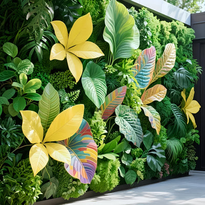 Panel de Pared Verde Artificial de Alta Gama con Diseño de Valla de Madera para Exteriores - Pantalla de Privacidad Interior/Exterior 60.96cm x 40.64cm, Plantas Artificiales Sin Mantenimiento Adecuadas para Hogar, Oficina, Bodas y Decoración Navideña Tod