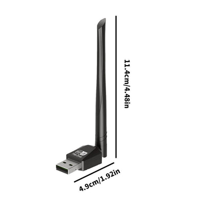 Adaptador WiFi USB 2.0 de 300Mbps con Tecnología MIMO y Tarjeta de Red Inalámbrica - Conectar y Usar, Sin Necesidad de Controladores, Alta Velocidad de Internet, Control por Aplicación, Bajo Voltaje (≤36V), Compatible con Insteon