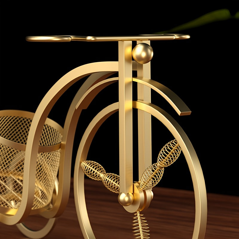 Rack de Vino de Hierro Nórdico Dorado Vintage – Diseño Portátil Creativo en Forma de S para Decoración de Mesa, Capacidad para Múltiples Botellas y Vasos, Ideal para Entretenimiento en Casa, Accesorio para Entretenimiento en Casa | Diseño Nórdico Vintage