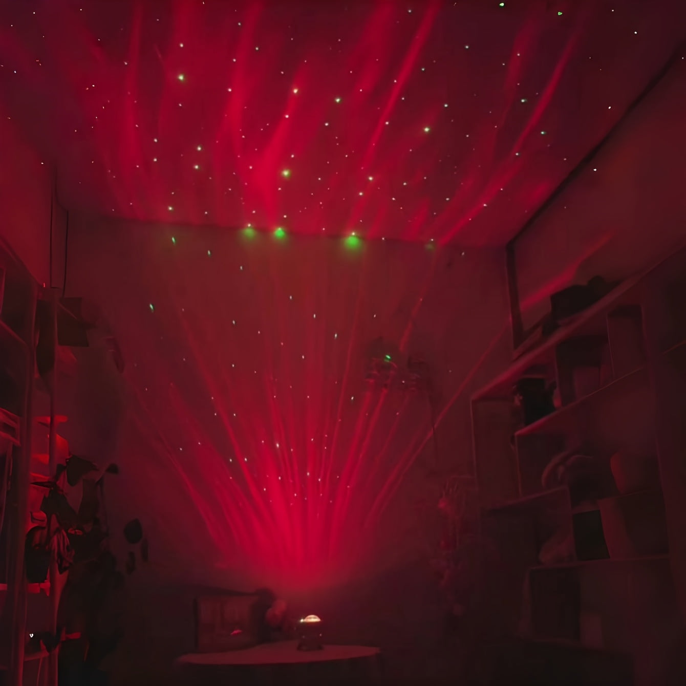 Luces Aurora y Ripple 2 en 1 con control remoto, alimentación USB, portátil, regulable, ideal para iluminación nocturna de dormitorio, decoración de habitaciones, cine en casa, bodas, fiestas y regalos mágicos de proyección