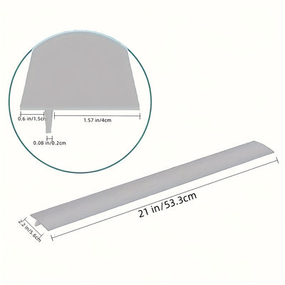 Cubierta de abismo para estufa de gas de 21/25 pulgadas - Protector de costuras de cocina de silicona, resistente a aceites y manchas, fácil de limpiar, le da un toque moderno a tu cocina, 1 unidad