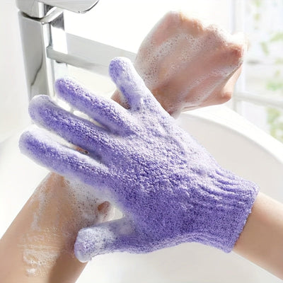 5-Pack Exfoliantes Manoplas de Ducha, Manoplas de Exfoliación Corporal de Doble Cara, Manoplas de Toalla de Baño de Masaje de Spa, Exfoliante Corporal para Accesorios de Baño