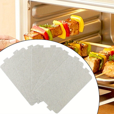 1 pieza de lámina de mica para horno microondas universal, cubierta de guía de ondas - Metal, ranuras de alta frecuencia para una distribución eficiente del calor, compatible con la mayoría de los modelos de microondas, piezas de electrodomésticos de coc