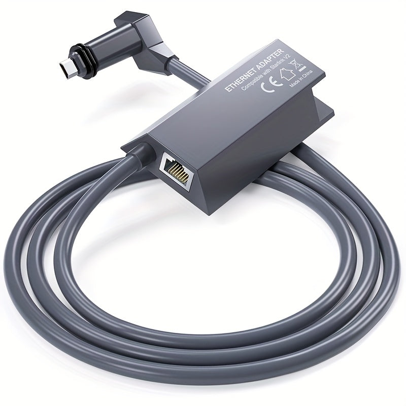 Adaptador Ethernet Starlink Gen 2, 1200 Mbps - Adaptador de red Gigabit RJ45 con alimentación USB, compatible con SmartThings y Alexa, conexión Plug & Play para enrutador externo Starlink V2 y V1, accesorio tecnológico moderno, conexión de alta velocidad
